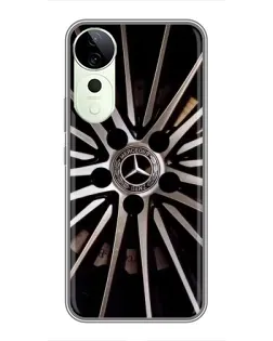 Чехол для Vivo T4 Pro с картинкой «Диск Mercedes»