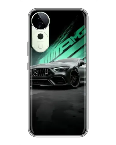 Чехол для Vivo T4 Pro с картинкой «Темный Mercedes AMG»