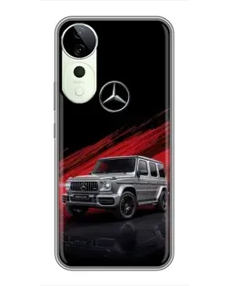 Чехол для Vivo T4 Pro с картинкой «Mercedes G-Class красный»