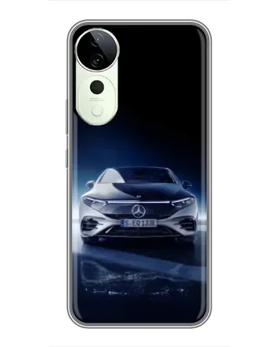 Чехол для Vivo T4 Pro с картинкой «Ночной Mercedes EQ»