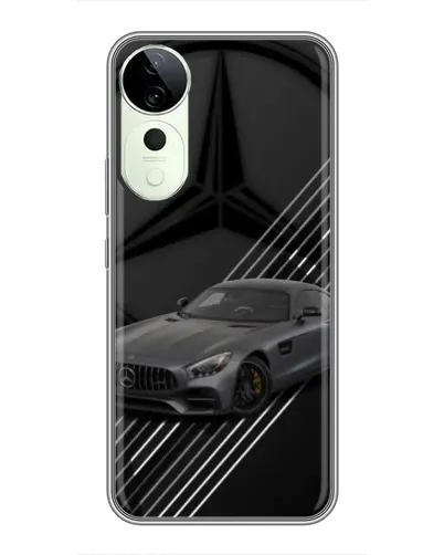 Чехол для Vivo T4 Pro с картинкой «Mercedes AMG — графика»