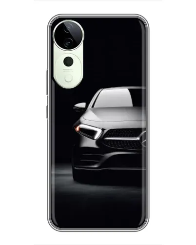 Чехол для Vivo T4 Pro с картинкой «Свет фар Mercedes»
