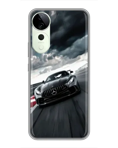 Чехол для Vivo T4 Pro с картинкой «Гоночный Mercedes AMG»