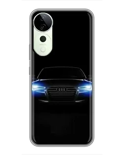 Чехол для Vivo T4 Pro с картинкой «Audi в неоне»