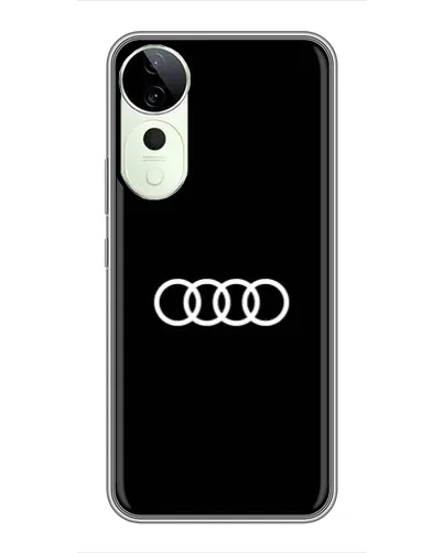 Чехол для Vivo T4 Pro с картинкой «Audi White Logo» Чехол для Vivo T4 Pro с картинкой «Audi White Logo»