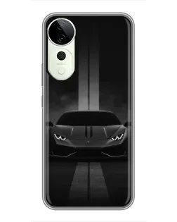 Чохол для Vivo T4 Pro з картинкою «Lamborghini симетрія доріг»