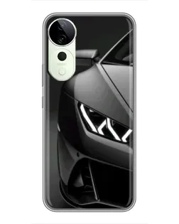 Чохол для Vivo T4 Pro з картинкою «Lamborghini фари деталізація»