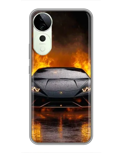 Чохол для Vivo T4 Pro з картинкою «Lamborghini у вогні» Чохол для Vivo T4 Pro з картинкою «Lamborghini у вогні»