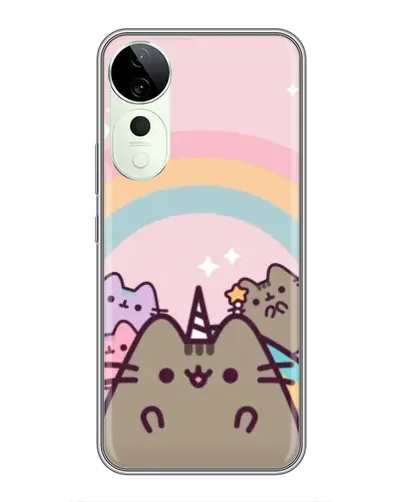 Чехол для Vivo T4 Pro с картинкой «Единорог Pusheen»