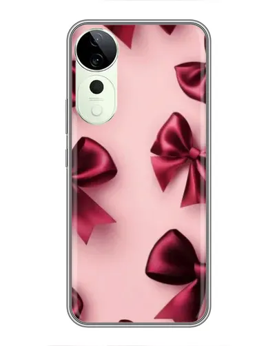Чехол для Vivo T4 Pro с картинкой «Бордовый атлас»