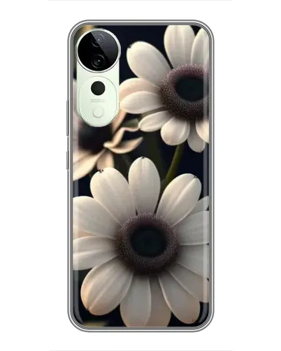 Чехол для Vivo T4 Pro с картинкой «Белые маргаритки макро» Чехол для Vivo T4 Pro с картинкой «Белые маргаритки макро»