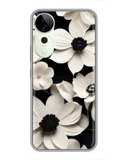 Чехол для Vivo T4 Pro с картинкой «Объемные белые цветы» Чехол для Vivo T4 Pro с картинкой «Объемные белые цветы»