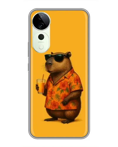Чехол для Vivo T4 Pro с картинкой «Капибара на отдыхе» Чехол для Vivo T4 Pro с картинкой «Капибара на отдыхе»