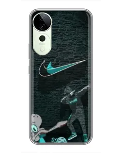 Чехол для ViVO T5e с картинкой «Спортивный арт Nike»