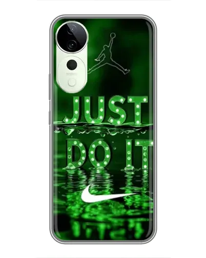 Чехол для ViVO T5e с картинкой «Зеленый неоновый Nike»