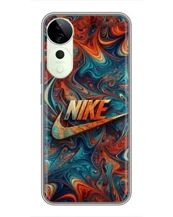 Чехол для ViVO T5e с картинкой «Nike в абстракции»
