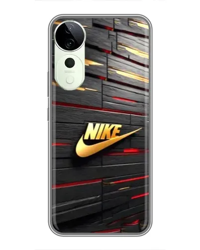 Чехол для ViVO T5e с картинкой «Золотой Nike на металле»