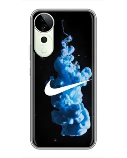 Чехол для ViVO T5e с картинкой «Nike и синий дым»