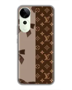 Чехол для ViVO T5e с картинкой «Louis Vuitton — банты»