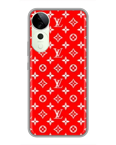 Чехол для ViVO T5e с картинкой «Яркий паттерн LV»
