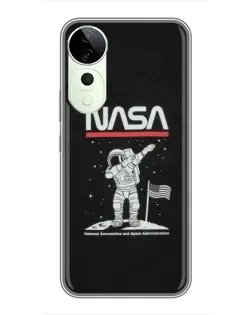 Чехол для ViVO T5e с картинкой «NASA — шагаем по Луне» Чехол для ViVO T5e с картинкой «NASA — шагаем по Луне»