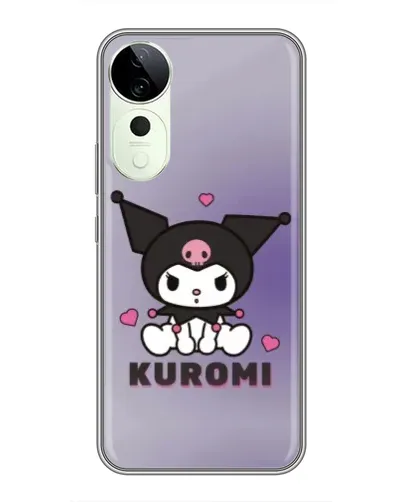 Чехол для ViVO T5e с картинкой «Kuromi — фиолетовый арт»