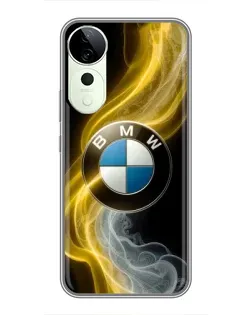Чохол для ViVO T5e з картинкою «Золотистий дим BMW»