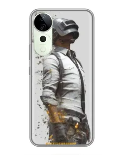 Чохол для ViVO T5e з картинкою «PUBG — боєць у пилу»