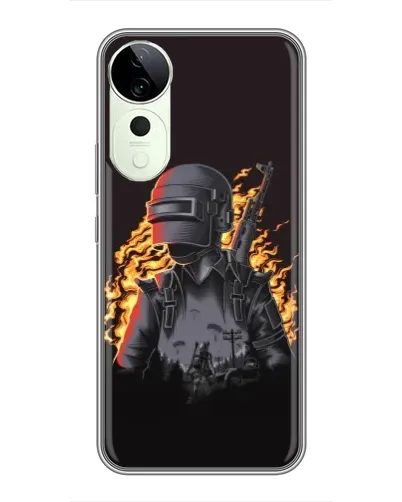 Чехол для ViVO T5e с картинкой «PUBG — огненный силуэт» Чехол для ViVO T5e с картинкой «PUBG — огненный силуэт»