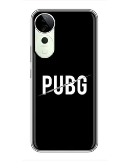 Чохол для ViVO T5e з картинкою «PUBG — білий логотип»