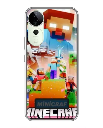 Чехол для ViVO T5e с картинкой «Minecraft герои игры»