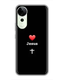 Чохол для ViVO T5e з картинкою «Серце - Jesus» Чохол для ViVO T5e з картинкою «Серце - Jesus»
