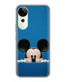 Чехол для ViVO T5e с картинкой «Микки выглядывает»
