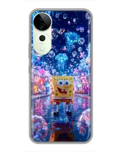 Чехол для ViVO T5e с картинкой «Неоновый океан»