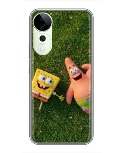 Чехол для ViVO T5e с картинкой «Друзья на лужайке»