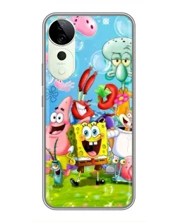 Чехол для ViVO T5e с картинкой «Губка Боб и друзья»