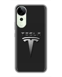 Чохол для ViVO T5e з картинкою «Сталевий логотип Tesla» Чохол для ViVO T5e з картинкою «Сталевий логотип Tesla»