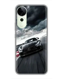 Чехол для ViVO T5e с картинкой «Гоночный Mercedes AMG»