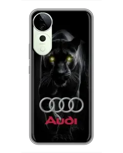 Чехол для ViVO T5e с картинкой «Пантера и Audi»