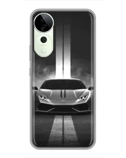 Чехол для ViVO T5e с картинкой «Lamborghini симметрия дорог»