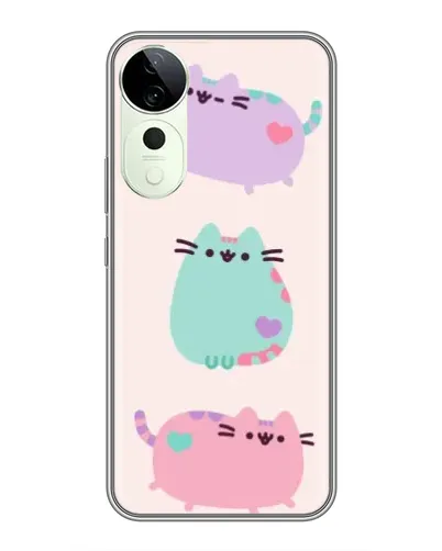 Чехол для ViVO T5e с картинкой «Pusheen трио» Чехол для ViVO T5e с картинкой «Pusheen трио»