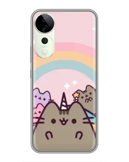 Чохол для ViVO T5e з картинкою «Єдиноріг Pusheen»