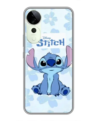 Чехол для ViVO T5e с картинкой «Stitch среди цветов»