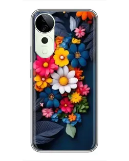 Чехол для ViVO T5e с картинкой «Цветочная феерия» Чехол для ViVO T5e с картинкой «Цветочная феерия»