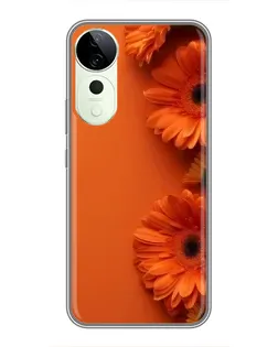 Чехол для ViVO T5e с картинкой «Оранжевые герберы» Чехол для ViVO T5e с картинкой «Оранжевые герберы»