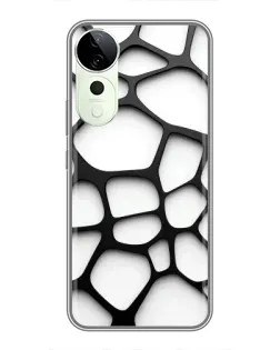 Чохол для ViVO T5e з картинкою «Біла об'ємна сітка» Чохол для ViVO T5e з картинкою «Біла об'ємна сітка»