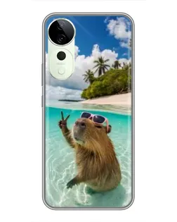 Чехол для ViVO T5e с картинкой «Капибара на море» Чехол для ViVO T5e с картинкой «Капибара на море»