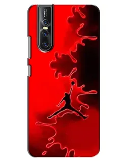 Чехол для Vivo V15 Pro с картинкой «Jordan Red Smoke»