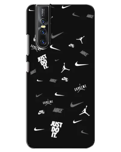 Чехол для Vivo V15 Pro с картинкой «Nike Black Pattern» Чехол для Vivo V15 Pro с картинкой «Nike Black Pattern»