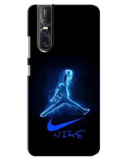 Чехол для Vivo V15 Pro с картинкой «Jordan Neon Blue»
